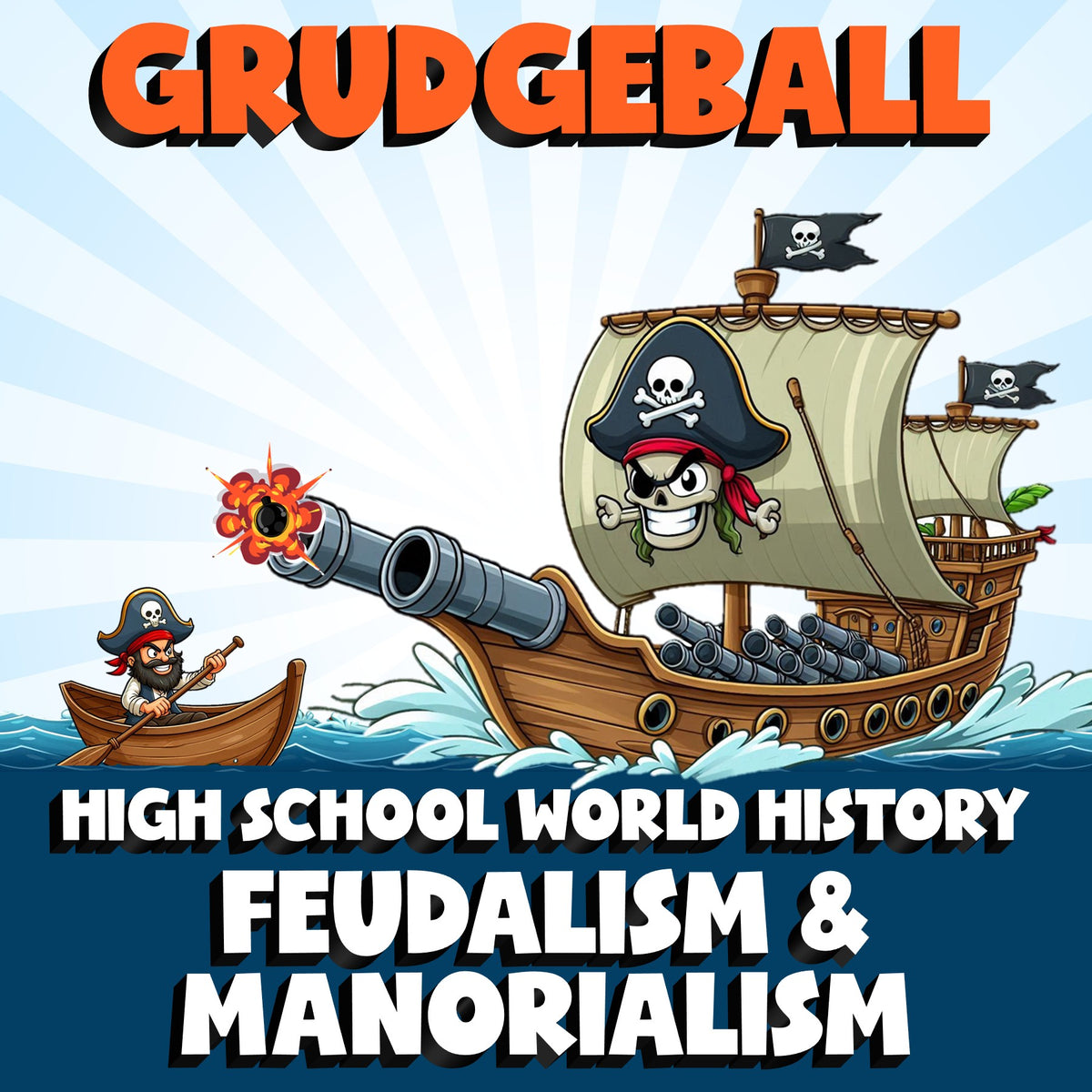 Feudalism & Manorialism GRUDGEBALL Game - No Prep World History Review Activity