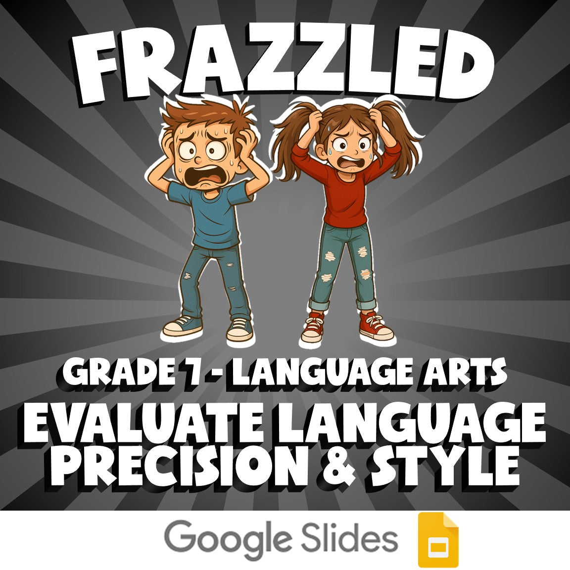 Evaluate Language Precision & Style FRAZZLED ELA Game - No Prep Grade 7 Review