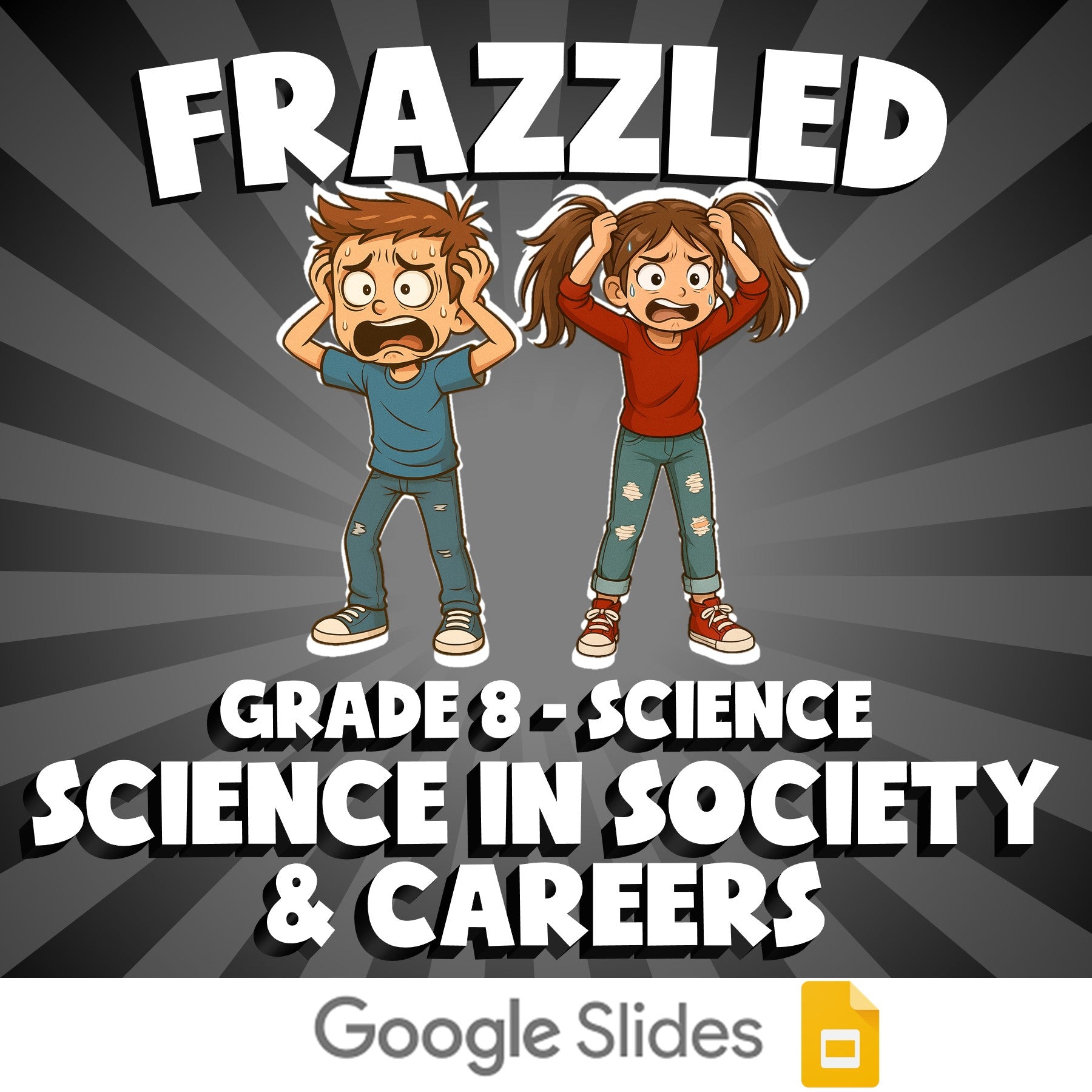 Science in Society & Careers FRAZZLED Science Game - No Prep Grade 8 Review