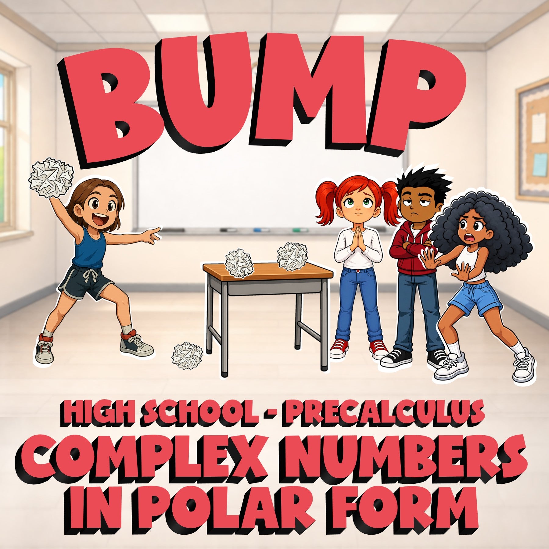 Complex Numbers in Polar Form BUMP Math Game - No Prep PreCalculus Review