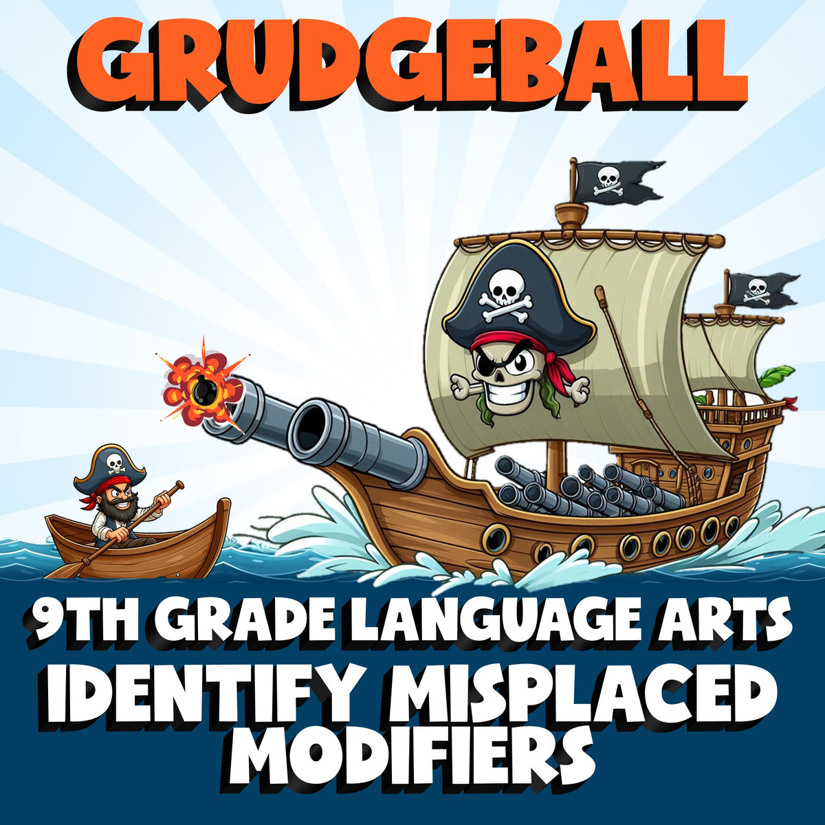 Identify Misplaced Modifiers GRUDGEBALL ELA Game - No Prep Grade 9 Review