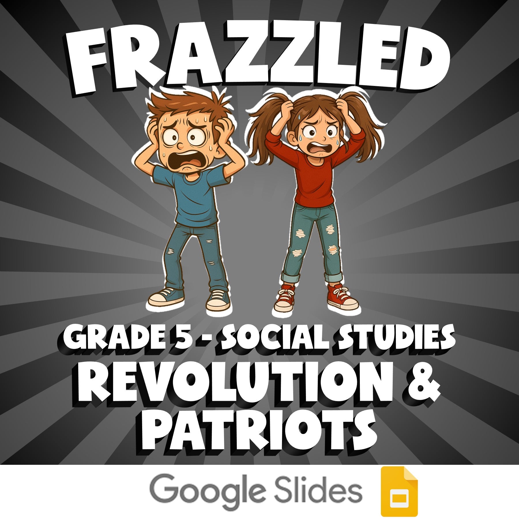 Revolution & Patriots FRAZZLED Socials Game - No Prep Grade 5 Review Activity