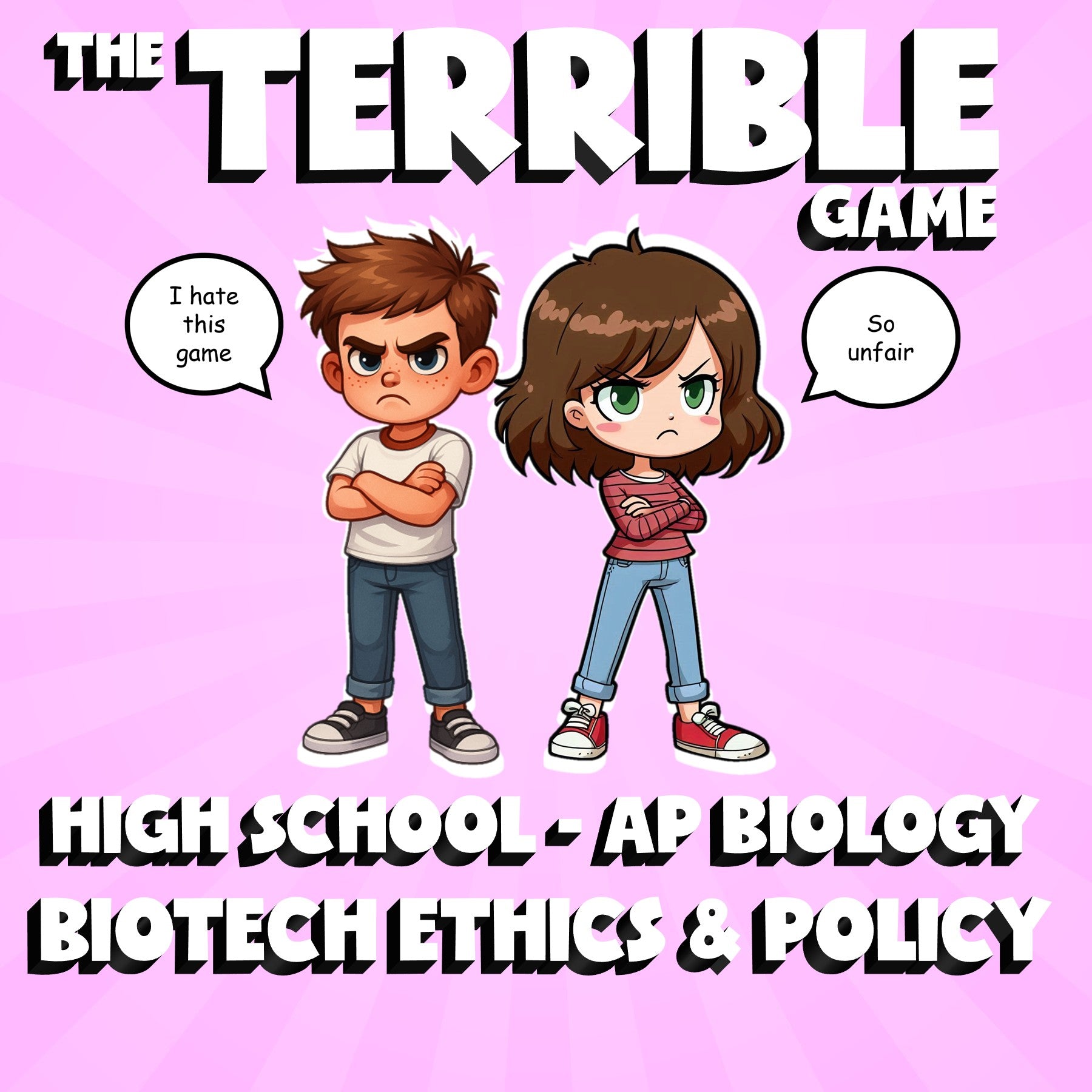 Biotech Ethics & Policy THE TERRIBLE GAME - No Prep AP Biology Science Review