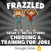 Choosing & Training for Jobs FRAZZLED Socials Game - No Prep Grade 3 Review