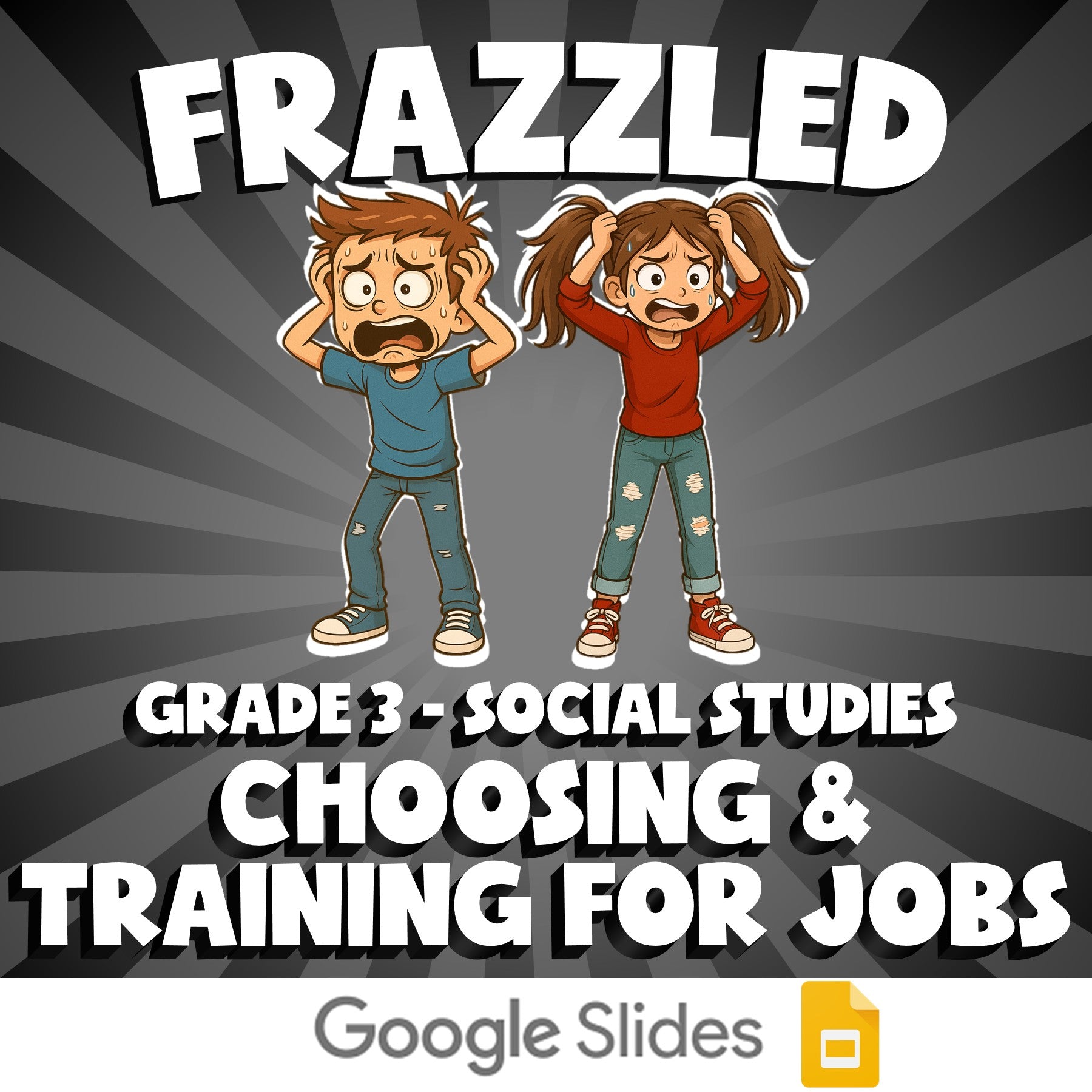 Choosing & Training for Jobs FRAZZLED Socials Game - No Prep Grade 3 Review