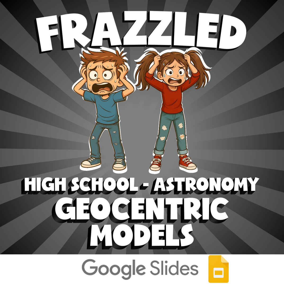 Geocentric Models FRAZZLED Science Game - No Prep Astronomy Review Activity