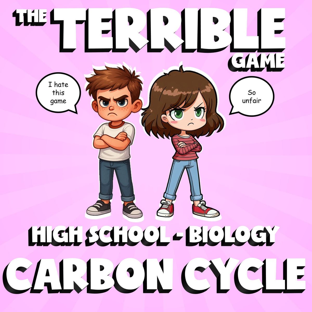 Carbon Cycle THE TERRIBLE GAME - No Prep Biology Science Review Activity