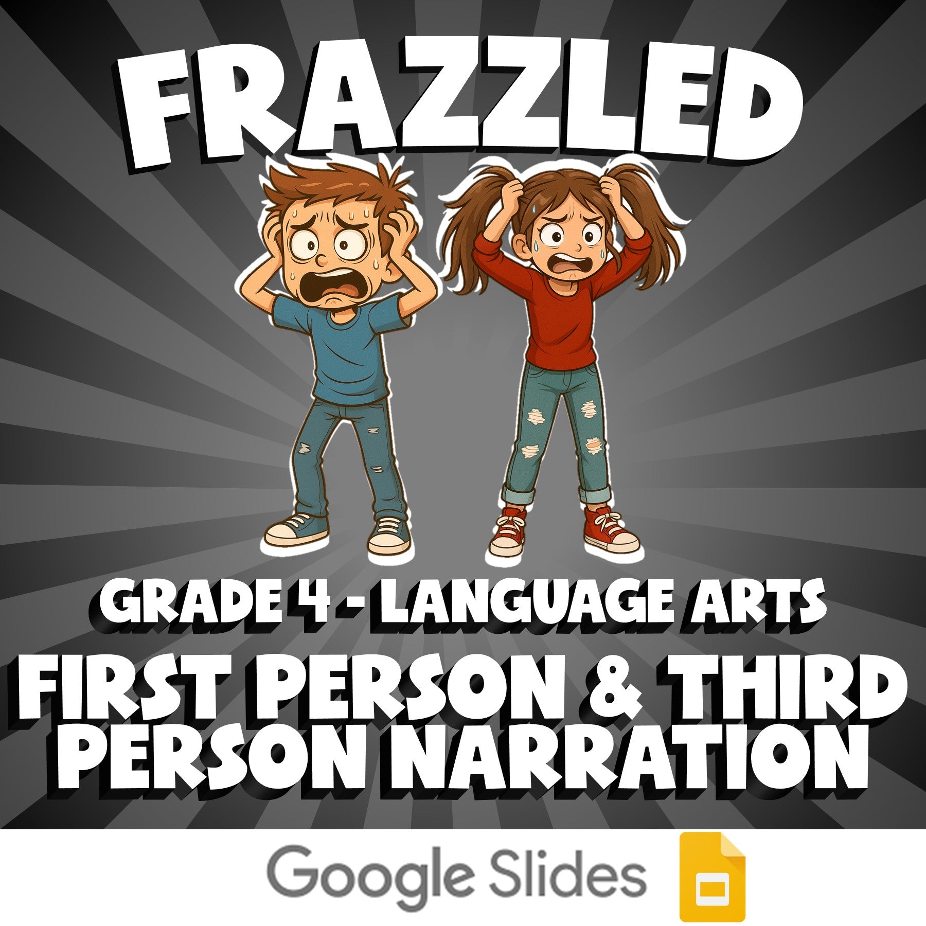 First Person & Third Person Narration FRAZZLED ELA Game - No Prep Grade 4 Review
