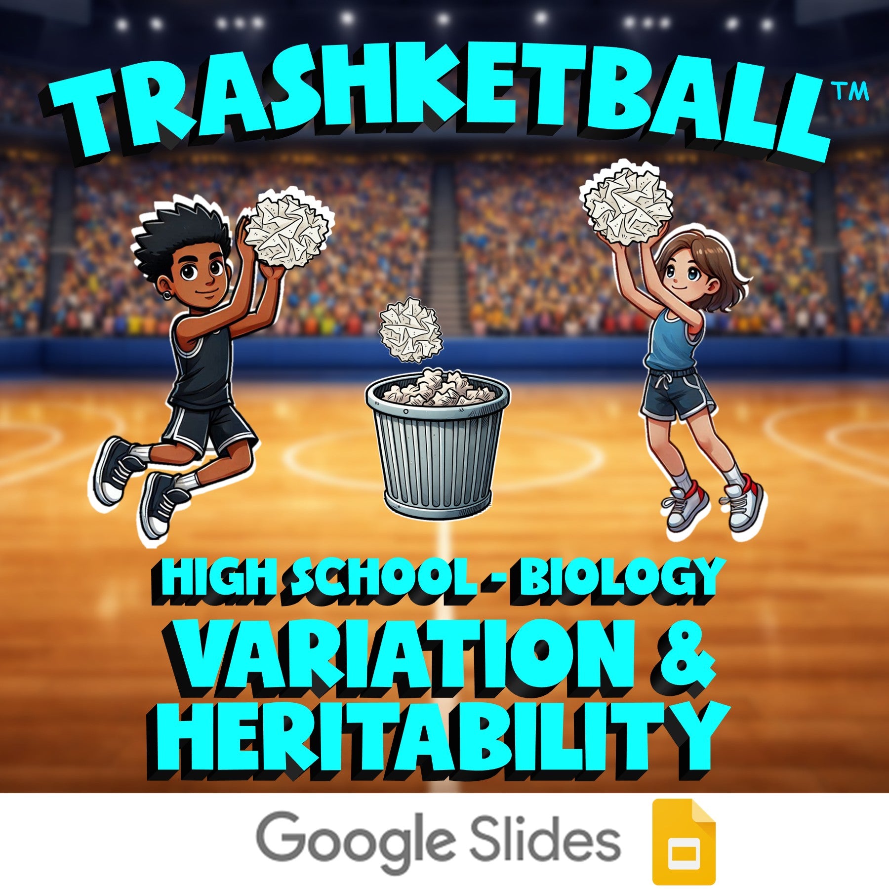Variation & Heritability TRASHKETBALL Science Game - No Prep Biology Review