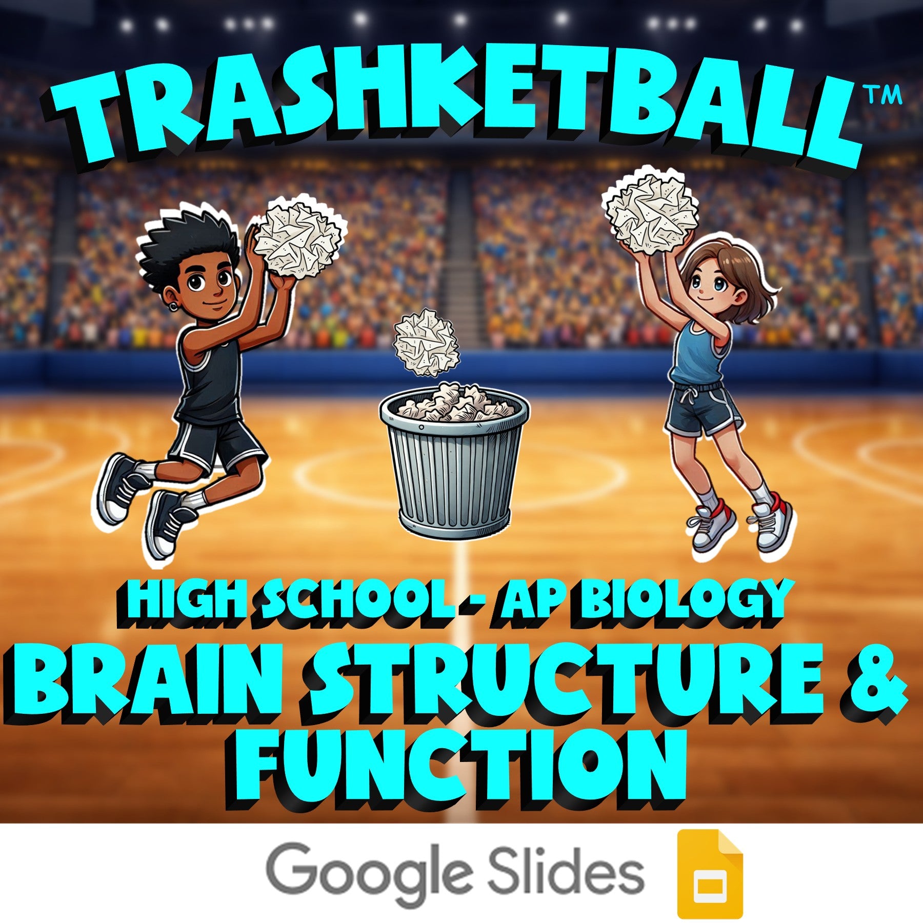 Brain Structure & Function TRASHKETBALL Science Game - No Prep AP Biology Review
