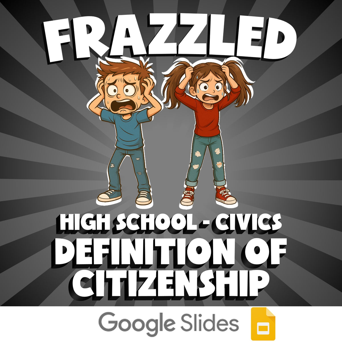 Definition of Citizenship FRAZZLED Civics Game - No Prep Review Activity