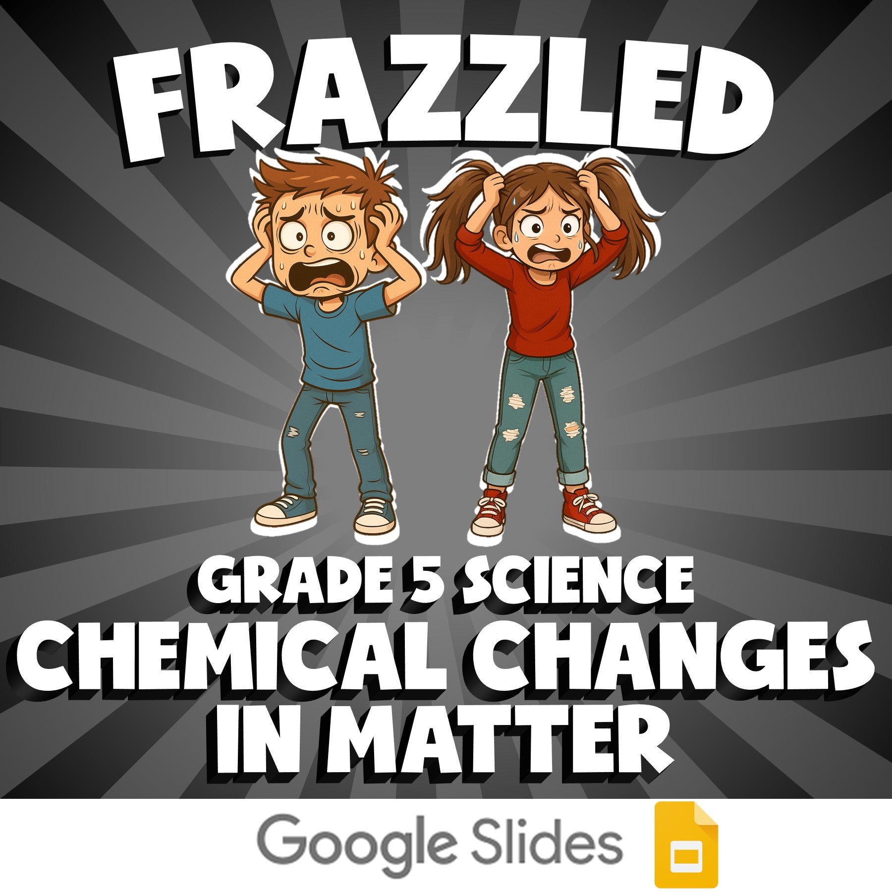 Chemical Changes in Matter FRAZZLED Science Game - No Prep Grade 5 Review