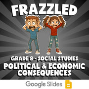 Political & Economic Consequences FRAZZLED Socials Game - No Prep Grade 8 Review