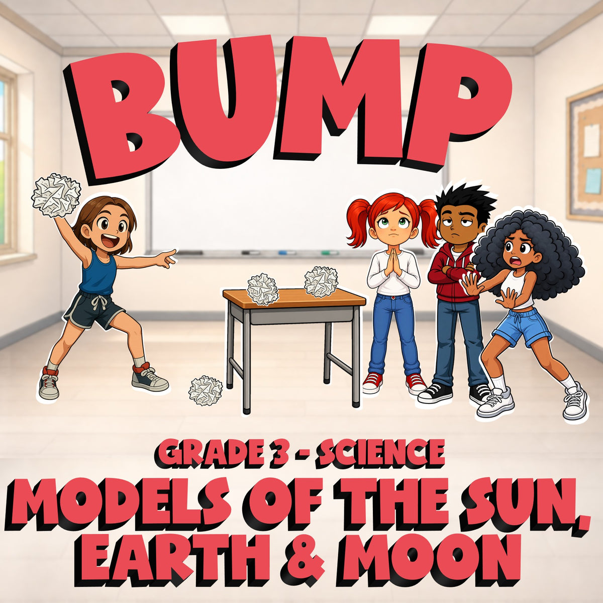 Models of the Sun, Earth & Moon BUMP Science Game - No Prep Grade 3 Review