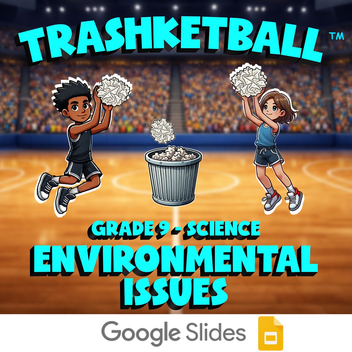 Environmental Issues TRASHKETBALL Science Game - No Prep Grade 9 Review Activity