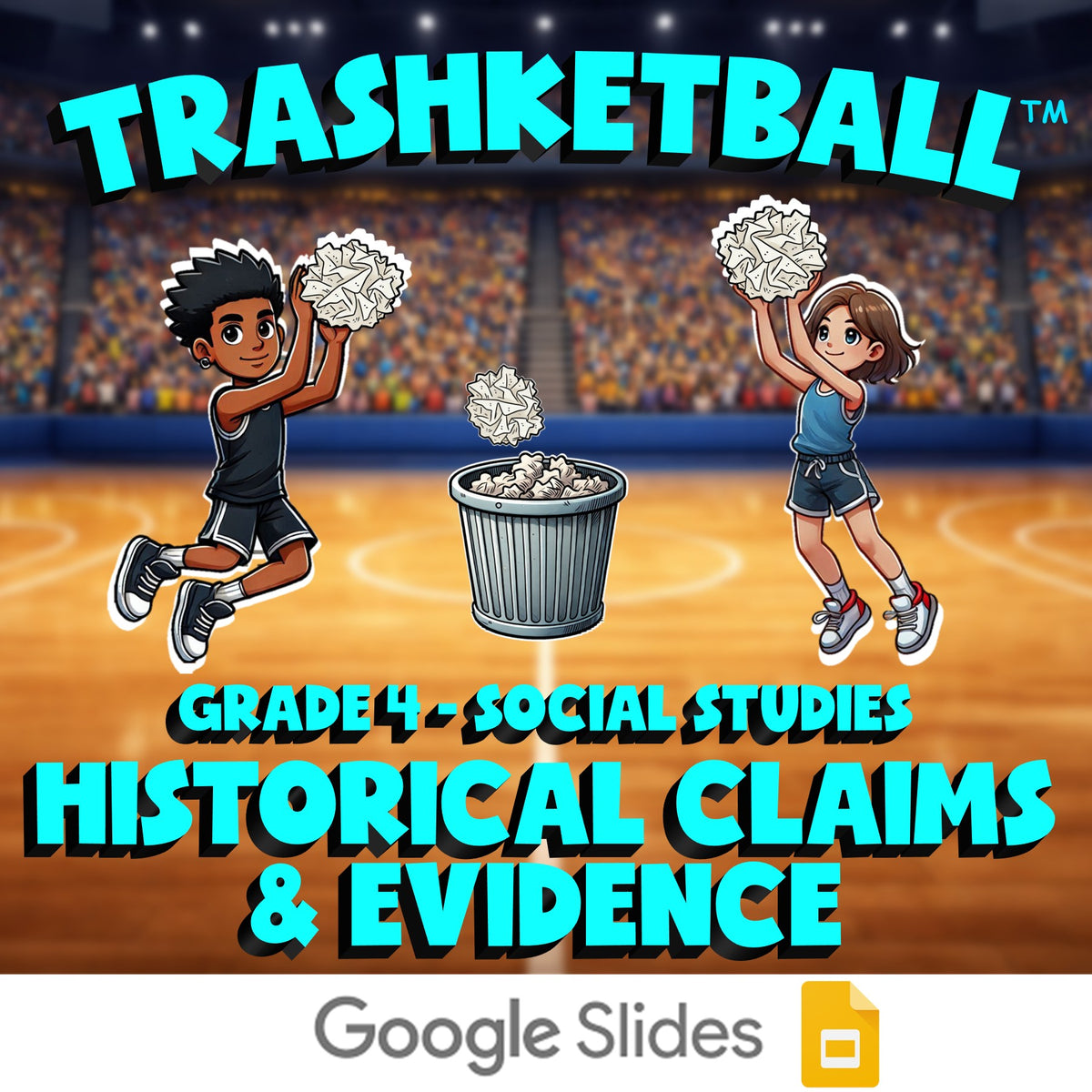 Historical Claims & Evidence TRASHKETBALL Socials Game - No Prep Grade 4 Review