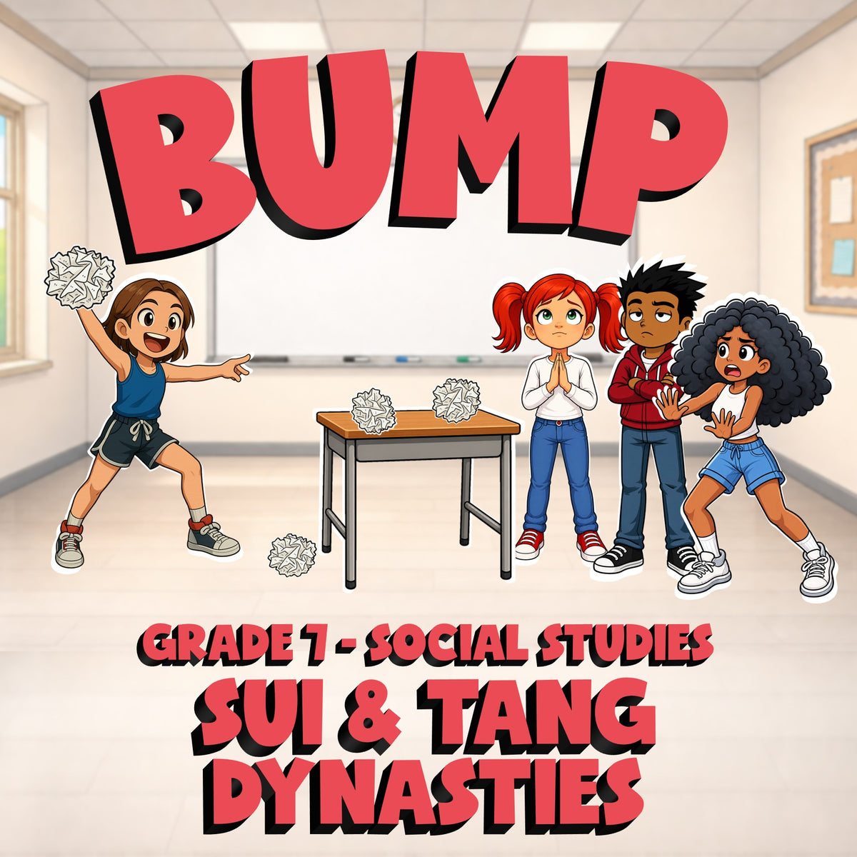 Sui & Tang Dynasties BUMP Socials Game - No Prep Grade 7 Review Activity