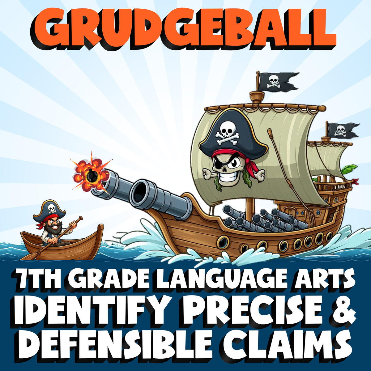 Identify Precise & Defensible Claims GRUDGEBALL ELA Game - No Prep Grade 7
