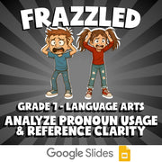 Analyze Pronoun Usage & Reference Clarity FRAZZLED ELA Game - No Prep Grade 7