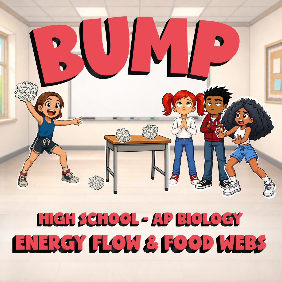 Energy Flow & Food Webs BUMP Science Game - No Prep AP Biology Review Activity