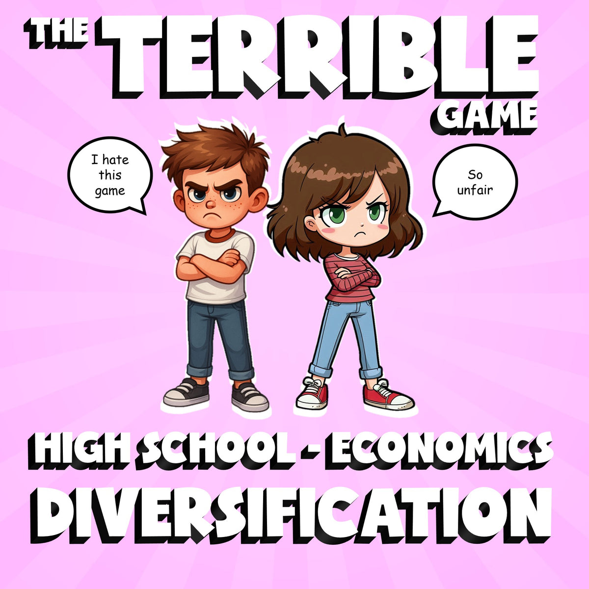 Diversification THE TERRIBLE GAME - No Prep Economics Review Activity