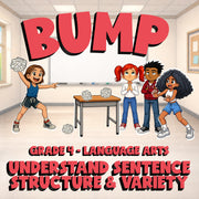Understand Sentence Structure & Variety BUMP ELA Game - No Prep Grade 4 Review