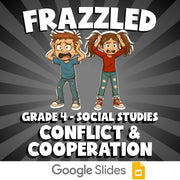 Conflict & Cooperation FRAZZLED Socials Game - No Prep Grade 4 Review Activity