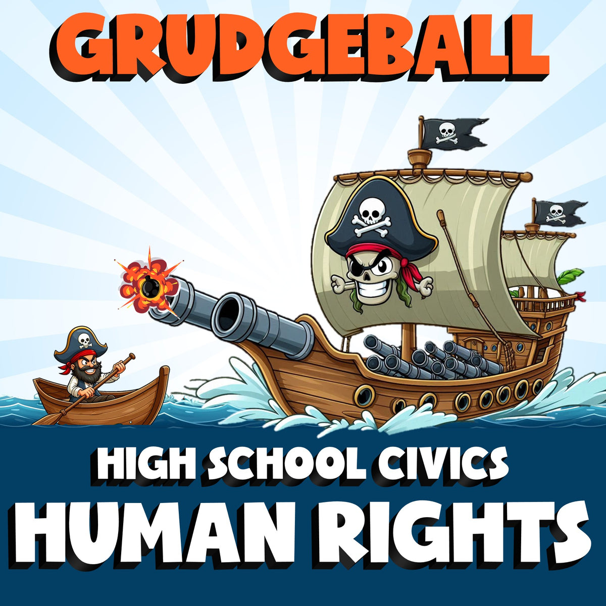 Human Rights GRUDGEBALL Civics Game - No Prep Review Activity
