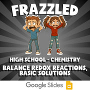 Balance Redox Reactions, Basic Solutions FRAZZLED Science Game - Chemistry