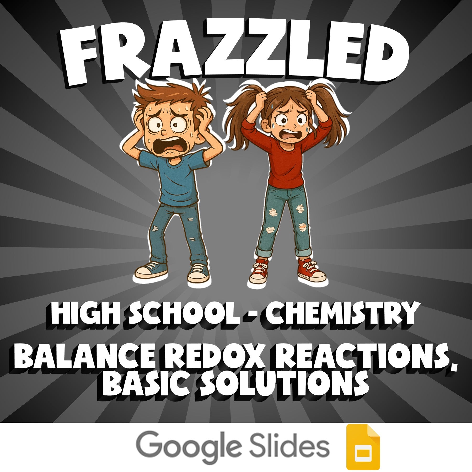 Balance Redox Reactions, Basic Solutions FRAZZLED Science Game - Chemistry
