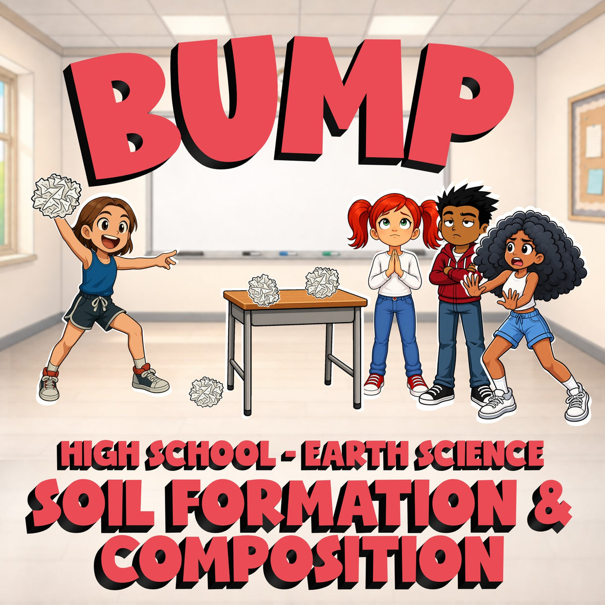 Soil Formation & Composition BUMP Game - No Prep Earth Science Review Activity