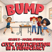 Civic Participation in a Democracy BUMP Socials Game - No Prep Grade 5 Review
