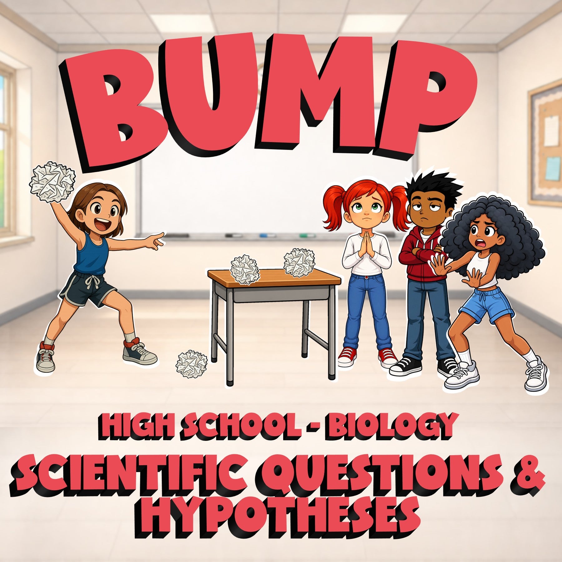 Scientific Questions & Hypotheses BUMP Science Game - No Prep Biology Review
