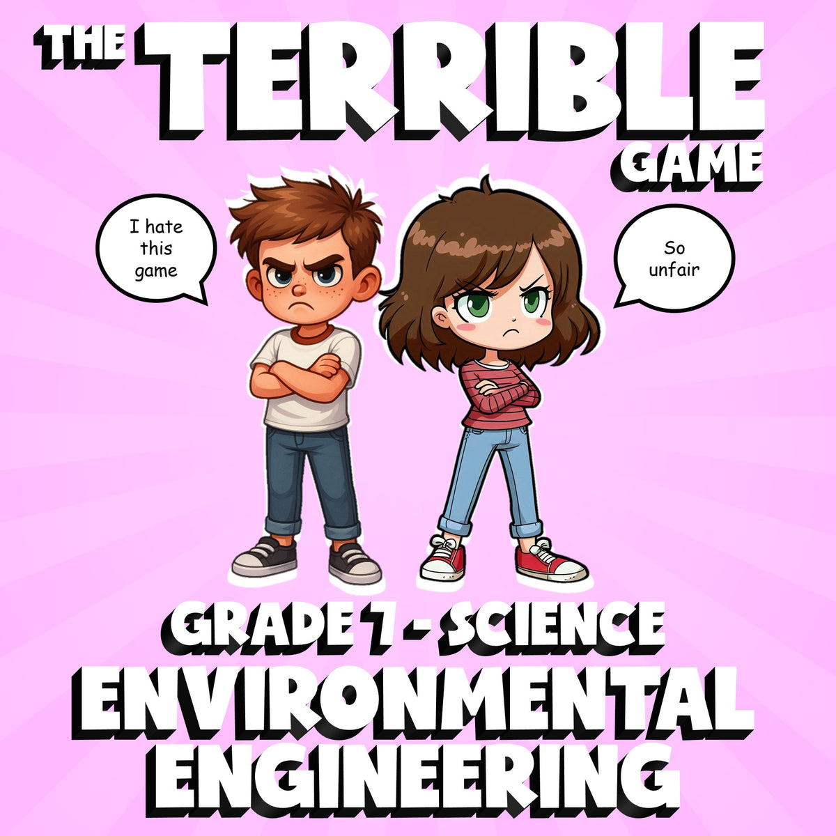 Environmental Engineering THE TERRIBLE GAME - No Prep Grade 7 Science Review