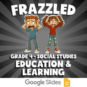 Education & Learning FRAZZLED Socials Game - No Prep Grade 4 Review Activity