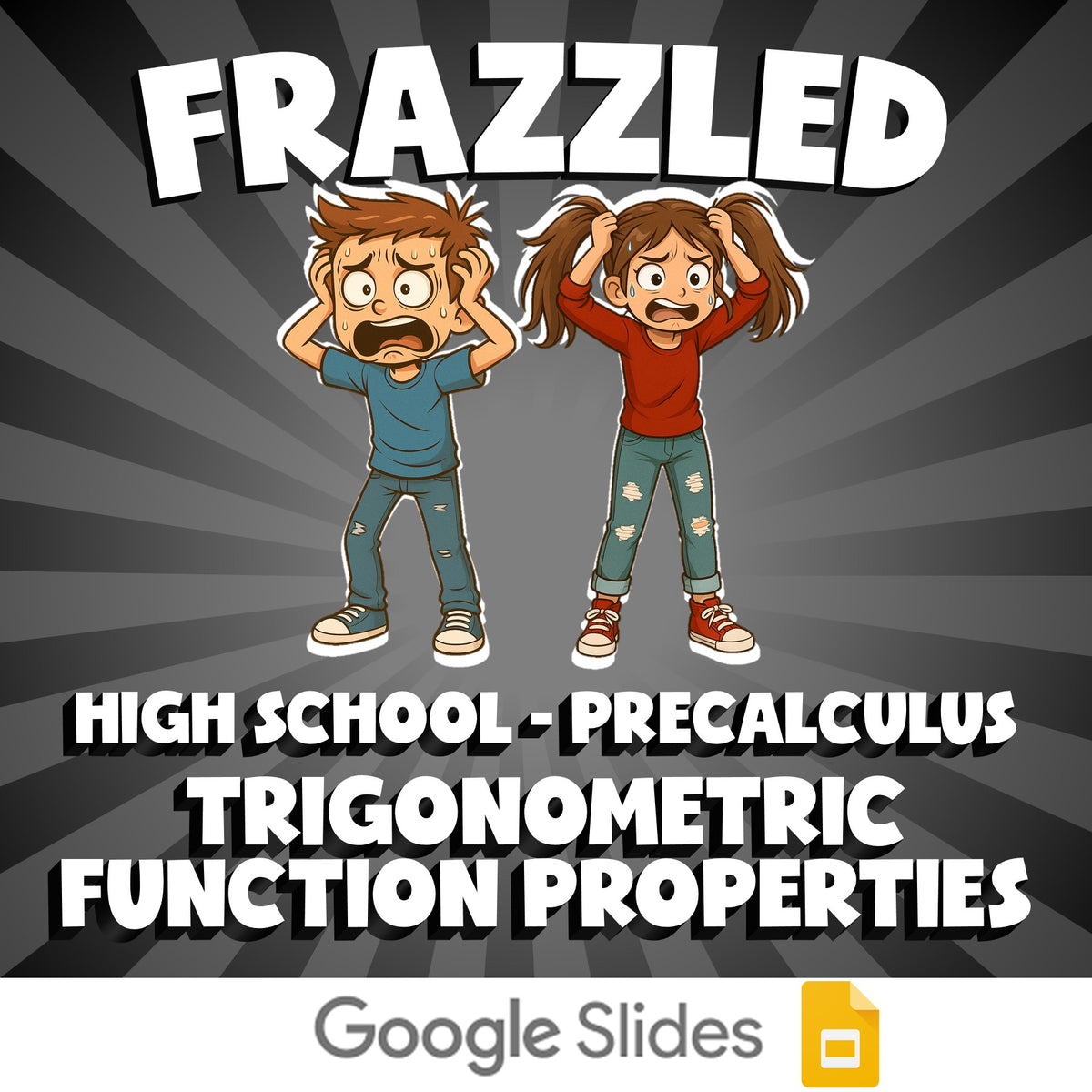Trigonometric Function Properties FRAZZLED Math Game - No Prep PreCalculus