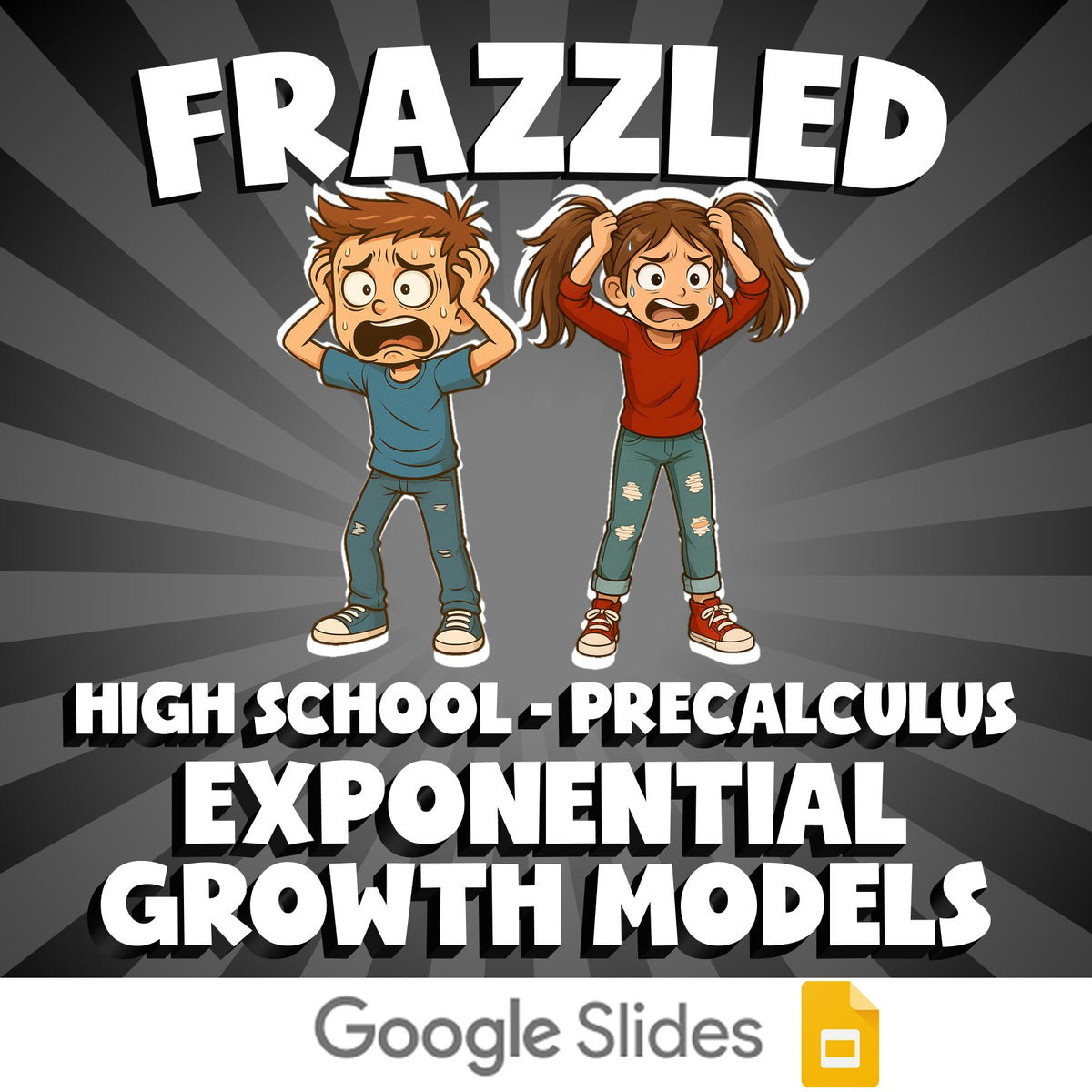 Exponential Growth Models FRAZZLED Math Game - No Prep PreCalculus Review