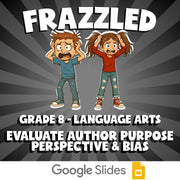 Evaluate Author Purpose Perspective & Bias FRAZZLED ELA Game - No Prep Grade 8