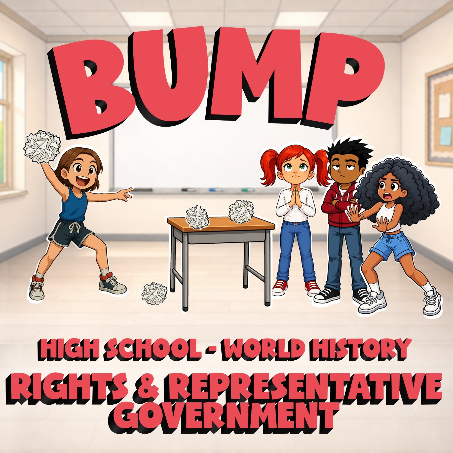 Rights & Representative Government BUMP Game - No Prep World History Review