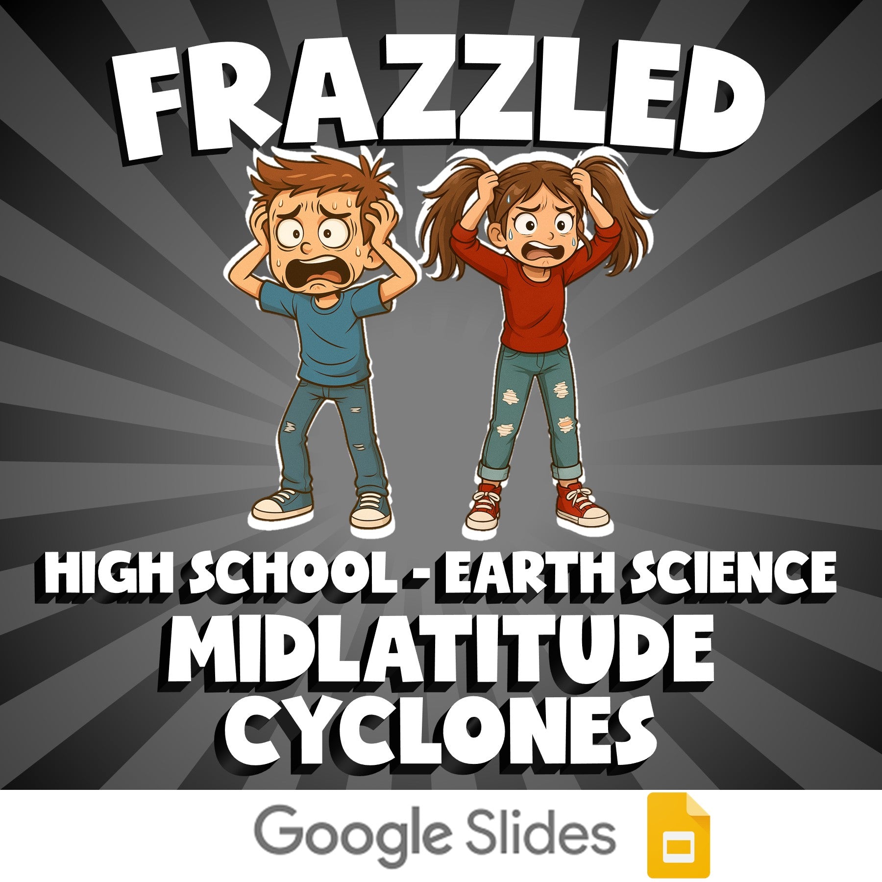 Midlatitude Cyclones FRAZZLED Game - No Prep Earth Science Review Activity