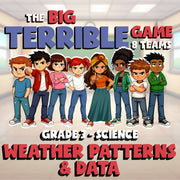 Weather Patterns & Data BIG TERRIBLE GAME - No Prep Grade 3 Science Review