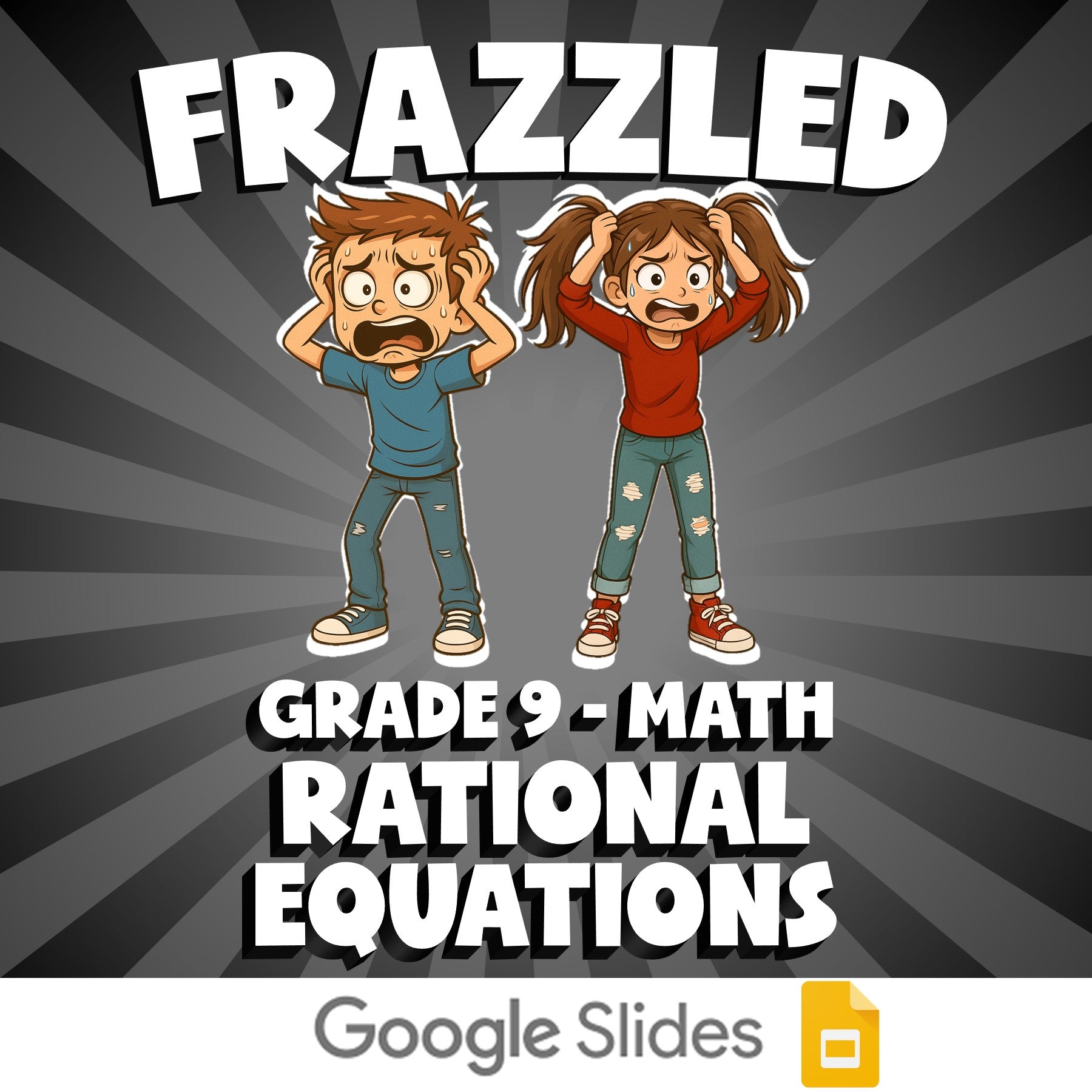 Rational Equations FRAZZLED Math Game - No Prep Grade 9 Review Activity