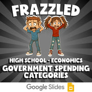 Government Spending Categories FRAZZLED Economics Game - No Prep Review Activity