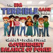 Government Balance of Power BIG TERRIBLE GAME - No Prep Grade 5 Socials Review