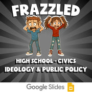 Ideology & Public Policy FRAZZLED Civics Game - No Prep Review Activity