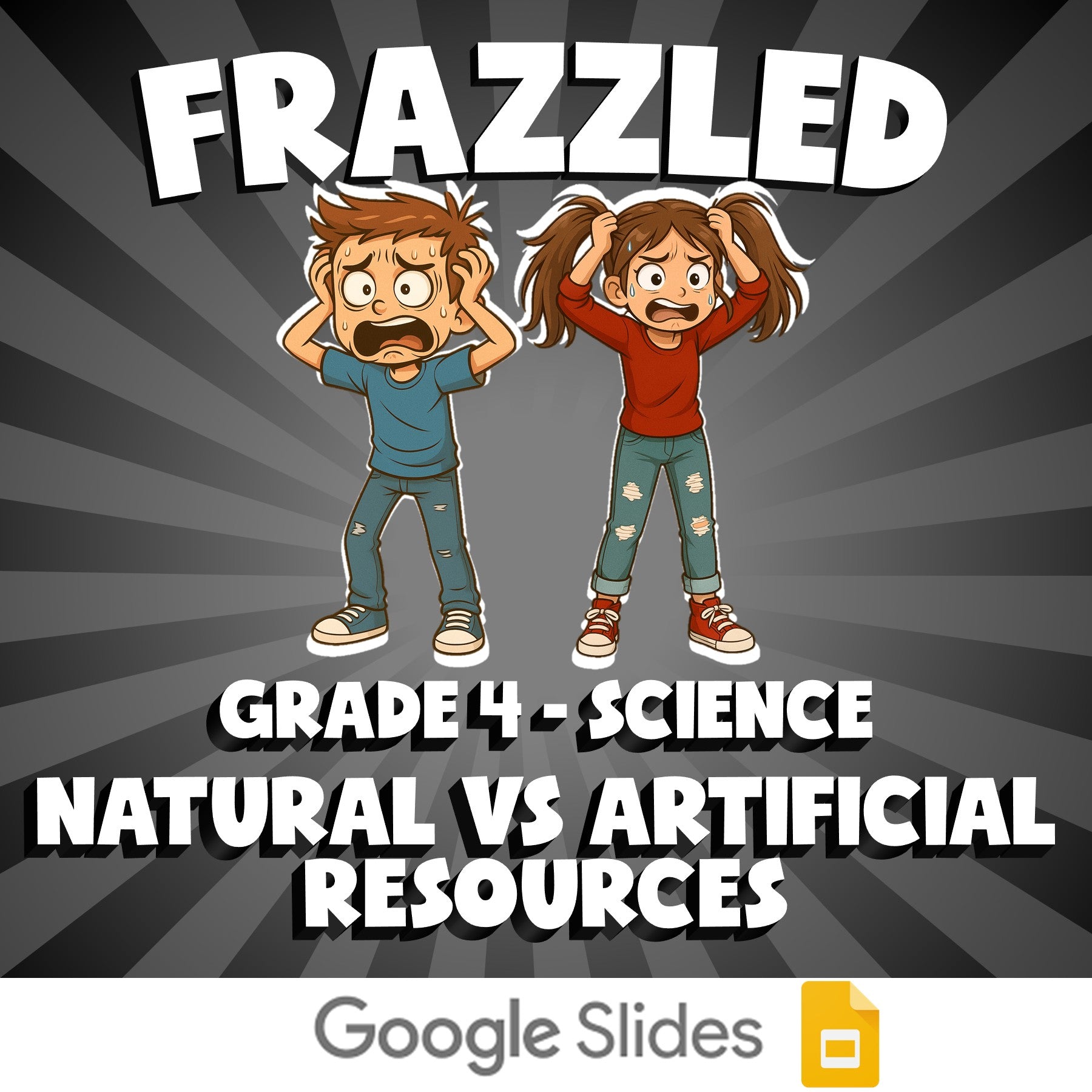 Natural vs Artificial Resources FRAZZLED Science Game - No Prep Grade 4 Review