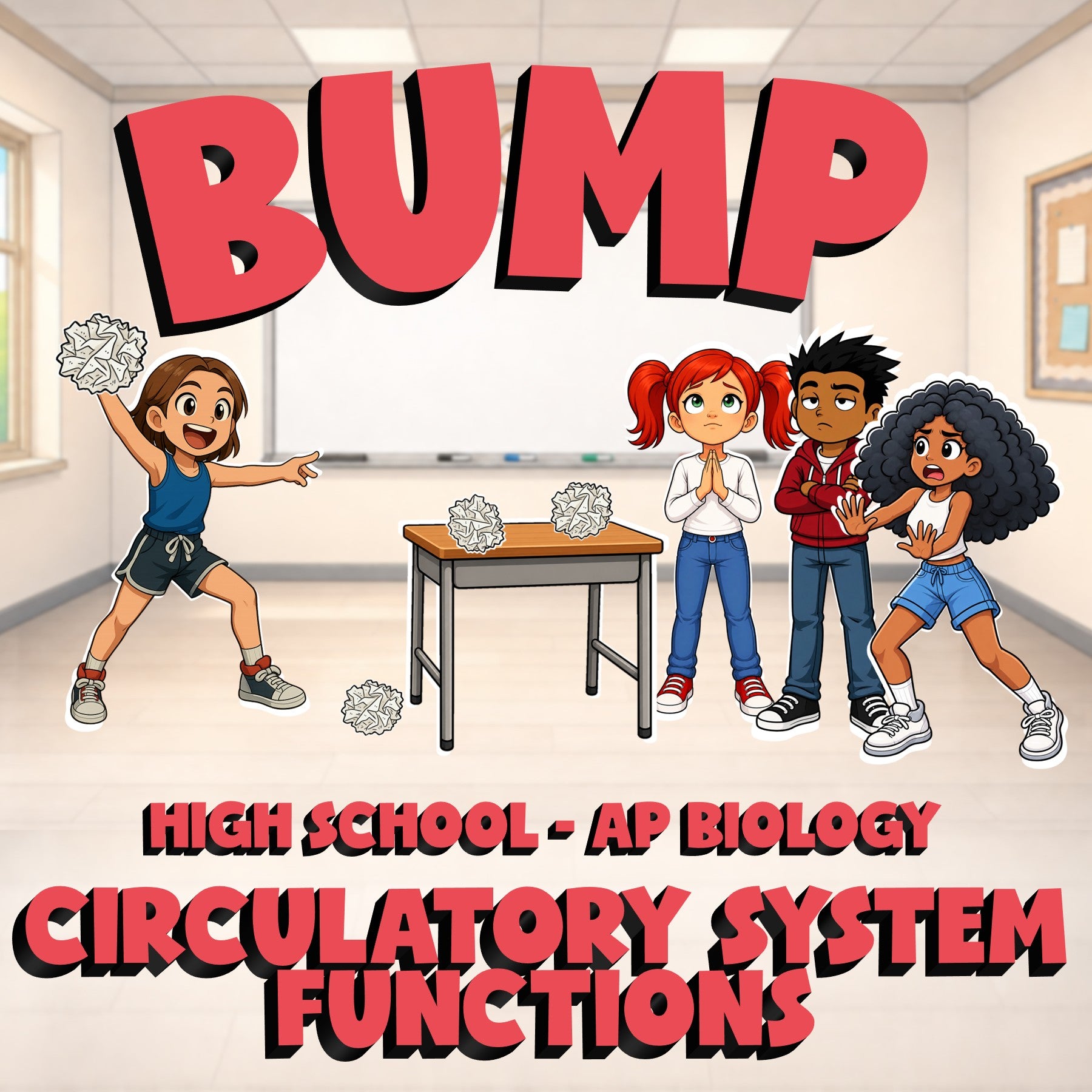 Circulatory System Functions BUMP Science Game - No Prep AP Biology Review