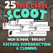 Asexual Reproduction & Cloning SCOOT TASK CARDS Science Game - No Prep Biology