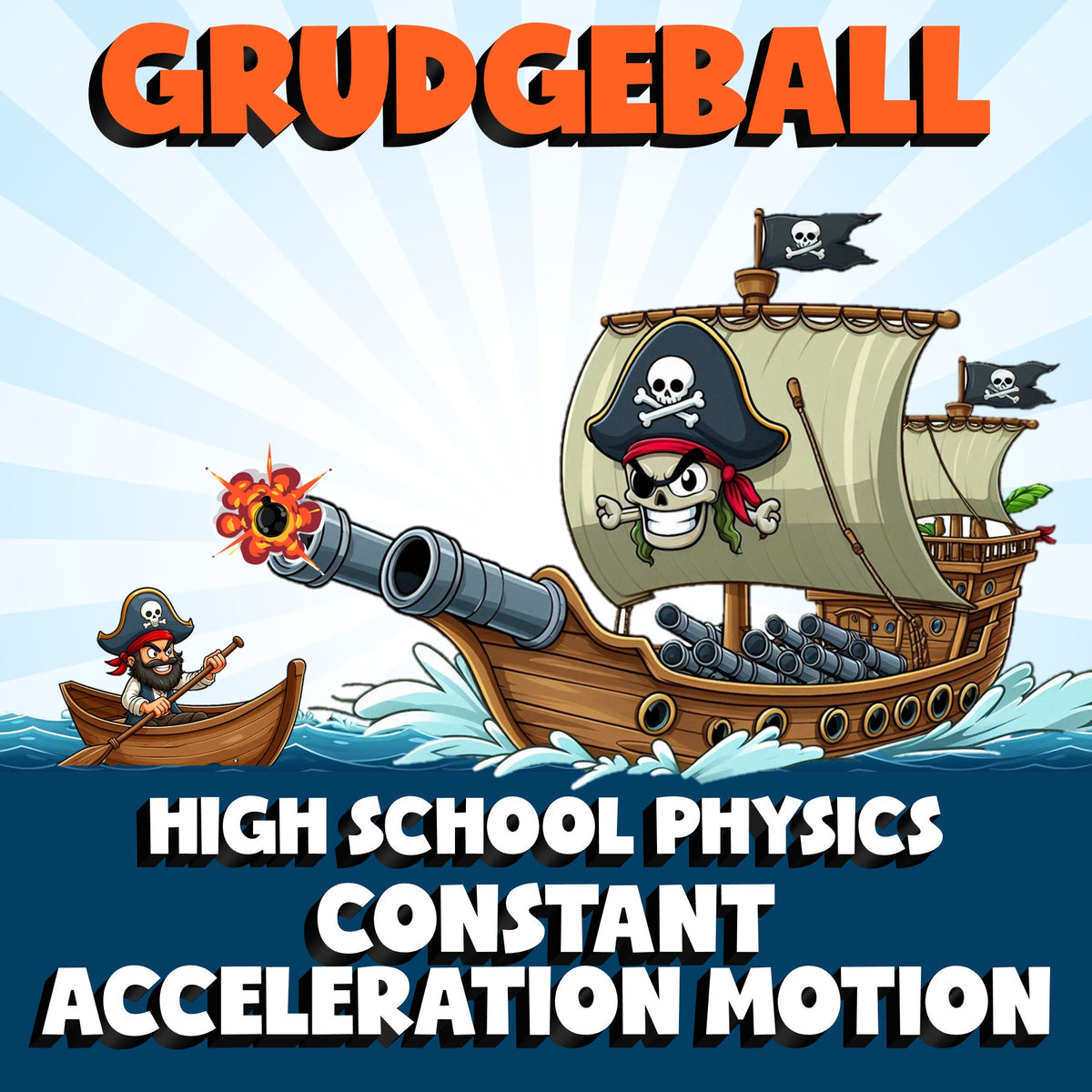 Constant Acceleration Motion GRUDGEBALL Science Game - No Prep Physics Review