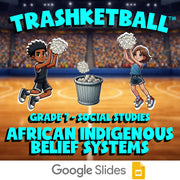 African Indigenous Belief Systems TRASHKETBALL Socials Game - No Prep Grade 7